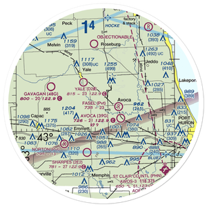 Tackaberry Airport (07D) VFR Sectional Sticker (30 mile)