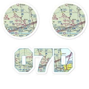 Tackaberry Airport (07D) VFR Sectional Sticker Pack