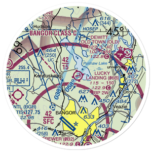 Lucky Landing Marina and Seaplane Base (06B) VFR Sectional Sticker (20 mile)