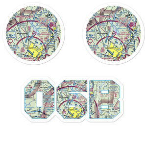 Lucky Landing Marina and Seaplane Base (06B) VFR Sectional Sticker Pack