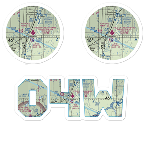 Field of Dreams Airport (04W) VFR Sectional Sticker Pack