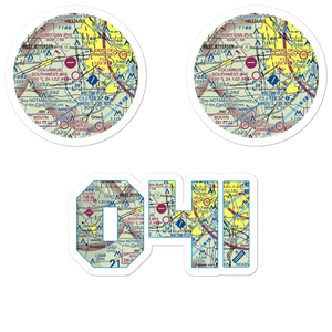 Columbus Southwest Airport (04I) VFR Sectional Sticker Pack