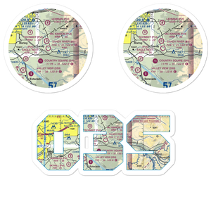 Sandy River Airport (03S) VFR Sectional Sticker Pack