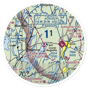 Lakeside Marina Seaplane Base (03M) VFR Sectional Sticker (20 mile)