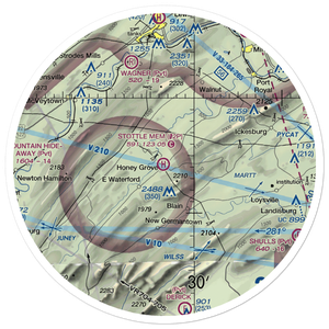 Stottle Memorial Heliport (02P) VFR Sectional Sticker (30 mile)