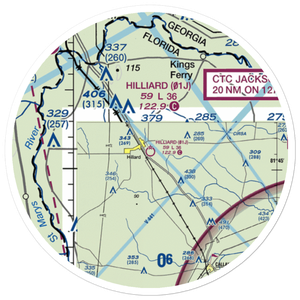 Hilliard Airpark (01J) VFR Sectional Sticker (20 mile)