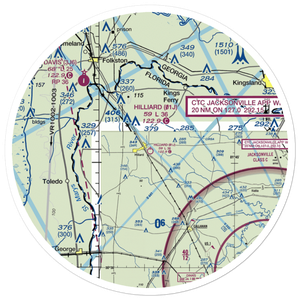 Hilliard Airpark (01J) VFR Sectional Sticker (30 mile)
