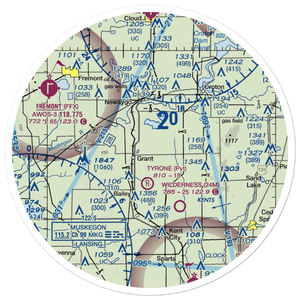 Grant Airport (01C) VFR Sectional Sticker (30 mile)