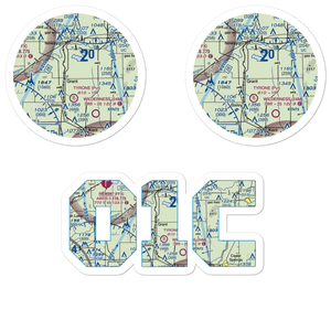 Grant Airport (01C) VFR Sectional Sticker Pack
