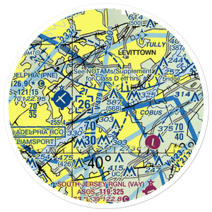 Total Rf Heliport (00A) VFR Sectional Sticker (20 mile)
