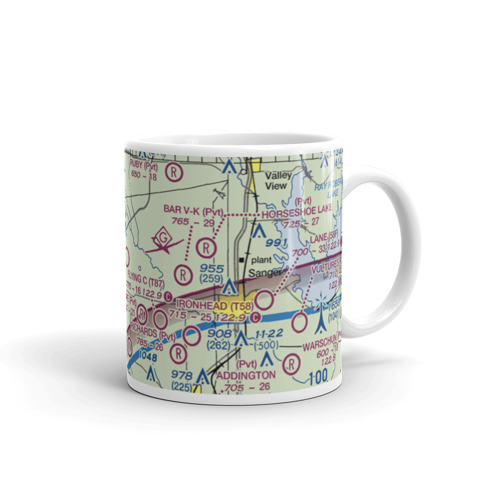 Akroville Airport (3TX) VFR Sectional  Mug 
