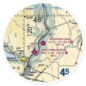River View Airpark (9WA) VFR Sectional Sticker (20 mile)