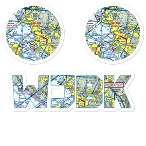 Berkley Municipal Heliport (JBK) VFR Sectional Sticker Pack