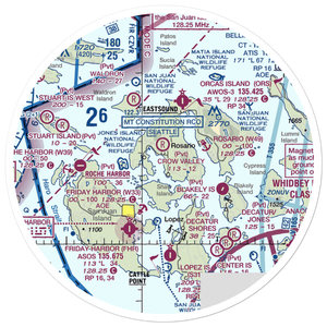 Westsound/Wsx Seaplane Base (WSX) VFR Sectional Sticker (30 mile)