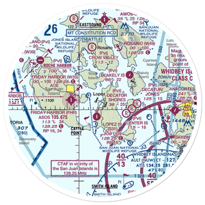 Fishermans Bay Seaplane Base (81W) VFR Sectional Sticker (30 mile)