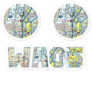 Apex Airpark (8W5) VFR Sectional Sticker Pack
