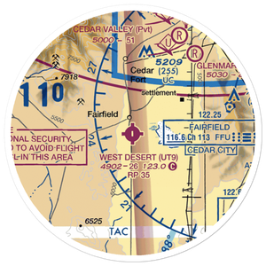 West Desert Airpark (UT9) VFR Sectional Sticker (20 mile)
