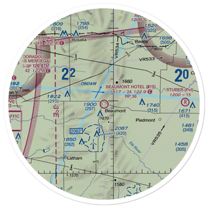 Beaumont Hotel Airport (07S) VFR Sectional Sticker (30 mile)