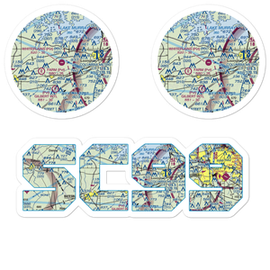 Whiteplains Airport (9SC) VFR Sectional Sticker Pack