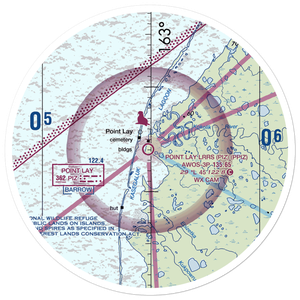 Point Lay LRRS Airport (PIZ) VFR Sectional Sticker (30 mile)