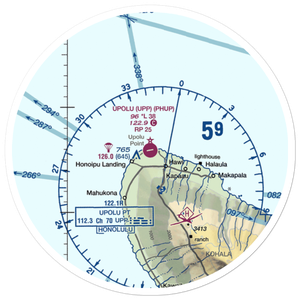 Upolu Airport (UPP) VFR Sectional Sticker (30 mile)