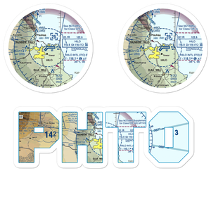 Hilo International Airport (ITO) VFR Sectional Sticker Pack