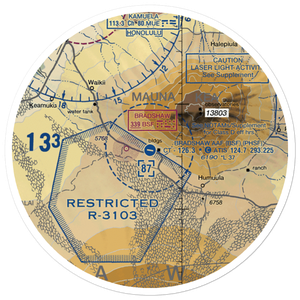 Bradshaw Army Airfield (BSF) VFR Sectional Sticker (30 mile)