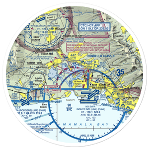 Ford Island Naval Auxiliary Landing Field (NPS) VFR Sectional Sticker (20 mile)