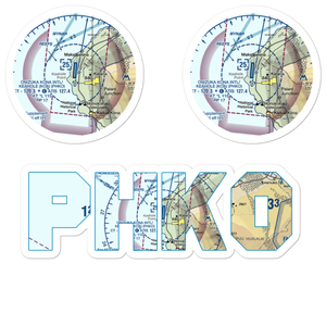 Ellison Onizuka Kona International At Keahole Airport (KOA) VFR Sectional Sticker Pack