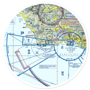 Kalaeloa Airport (JRF) VFR Sectional Sticker (30 mile)