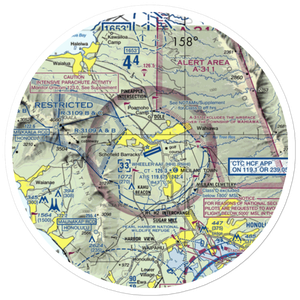 Wheeler Army Airfield (HHI) VFR Sectional Sticker (20 mile)