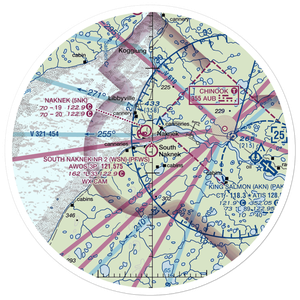 South Naknek Nr 2 Airport (WSN) VFR Sectional Sticker (30 mile)