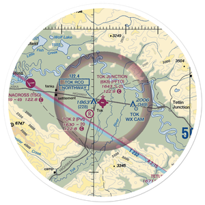 Tok Junction Airport (6K8) VFR Sectional Sticker (30 mile)