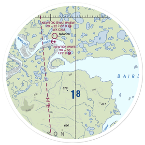 Mertarvik Quarry Road Landing Strip (F02) VFR Sectional Sticker (30 mile)