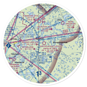 Kwethluk Airport (KWT) VFR Sectional Sticker (30 mile)