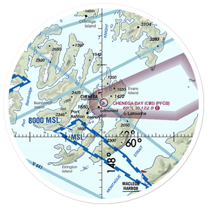 Chenega Bay Airport (C05) VFR Sectional Sticker (30 mile)