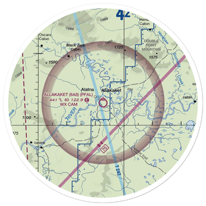 Allakaket Airport (6A8) VFR Sectional Sticker (30 mile)