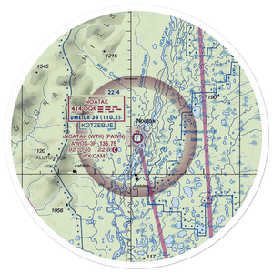 Noatak Airport (WTK) VFR Sectional Sticker (30 mile)