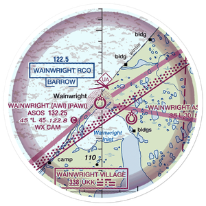 Wainwright Airport (AWI) VFR Sectional Sticker (20 mile)