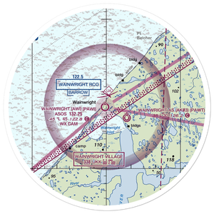Wainwright Airport (AWI) VFR Sectional Sticker (30 mile)