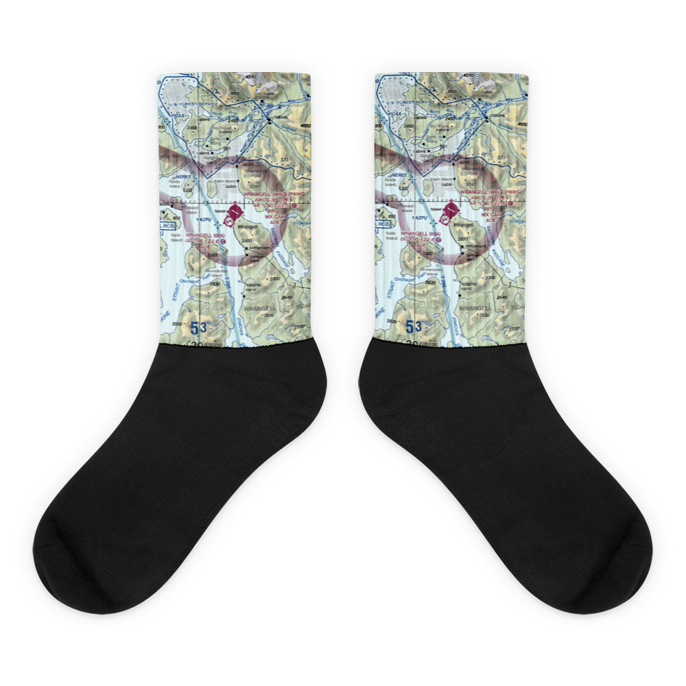 Wrangell Airport (WRG) VFR Sectional Socks 
