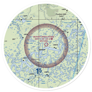 Beaver Airport (WBQ) VFR Sectional Sticker (30 mile)