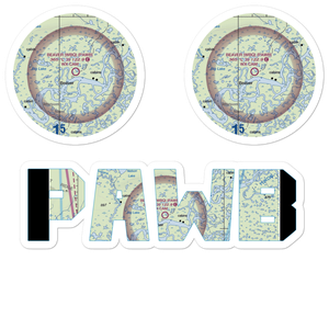 Beaver Airport (WBQ) VFR Sectional Sticker Pack