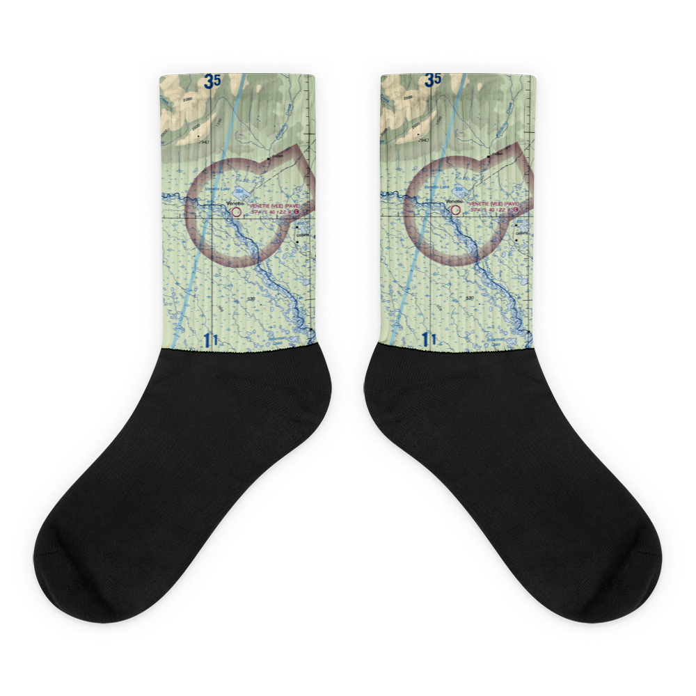 Venetie Airport (VEE) VFR Sectional Socks 