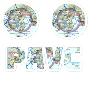 King Cove Airport (KVC) VFR Sectional Sticker Pack