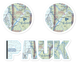 Alakanuk Airport (AUK) VFR Sectional Sticker Pack