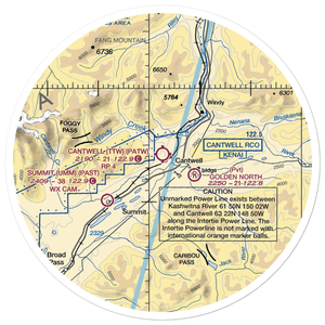 Cantwell Airport (TTW) VFR Sectional Sticker (30 mile)