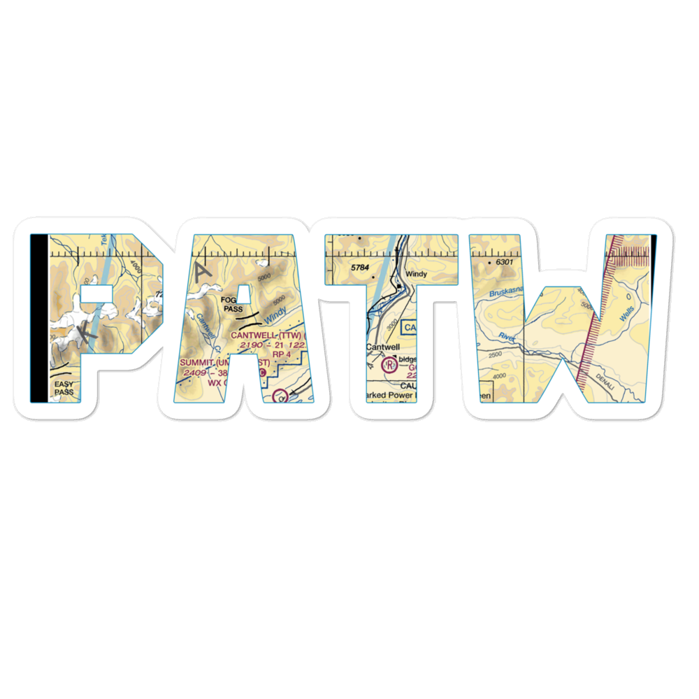 Cantwell Airport (TTW) VFR Sectional Sticker 