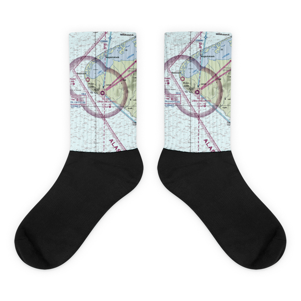 Tin City Long Range Radar Station Airport (TNC) VFR Sectional Socks 