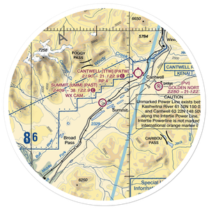 Summit Airport (UMM) VFR Sectional Sticker (30 mile)